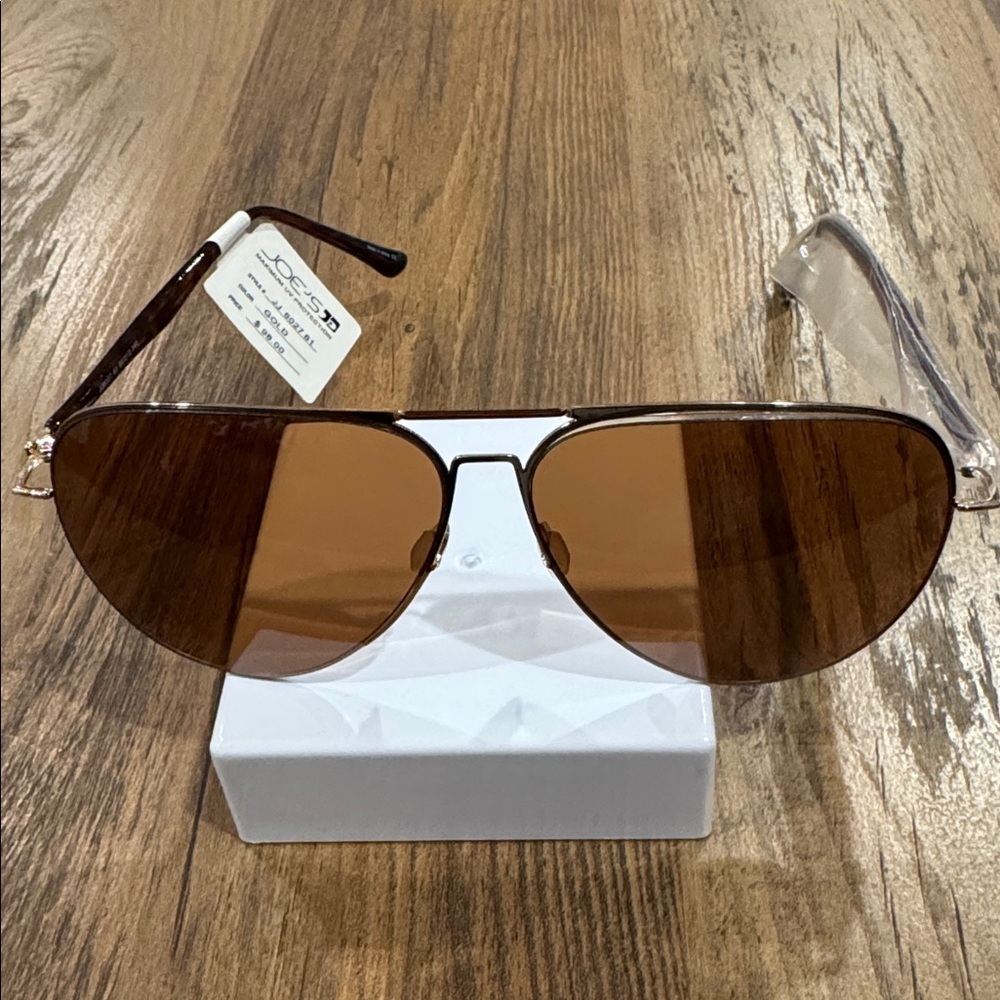 Brown Aviator Sunglasses